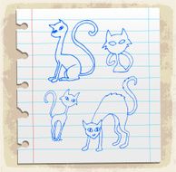 cat halloween symbol cartoon illustration