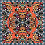 Traditional ornamental floral paisley bandanna N424