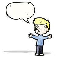 cartoon whistling boy N5