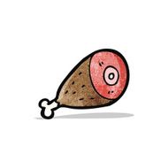 cartoon leg of meat