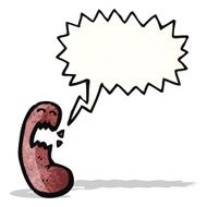 angry kidney cartoon
