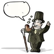 cartoon wealthy gentleman