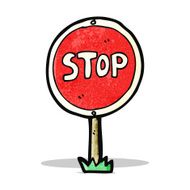 Cartoon Stop Sign N27