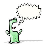 shouting frog cartoon character
