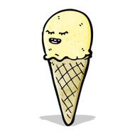 ice cream cone cartoon character N11