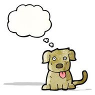 cartoon little dog N43
