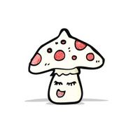cartoon toad stools