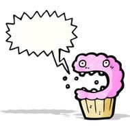 cartoon crazy cupcake