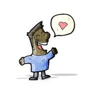 cartoon man in love N22