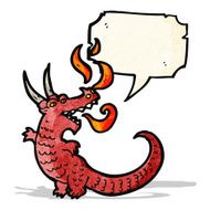 fire breathing dragon cartoon