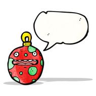 crazy christmas bauble cartoon character N2
