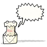 cartoon shouting bill letter N2