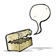cartoon cardboard box monster