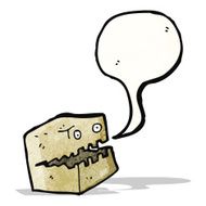 cartoon cardboard box monster N2