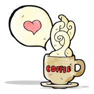 cartoon I love coffee mug