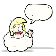 talking head in cloud cartoon N5