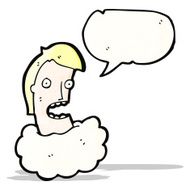 talking head in cloud cartoon N7