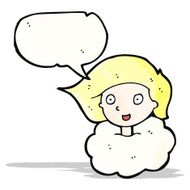 cartoon girl talking N2