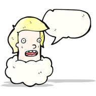 talking head in cloud cartoon N8