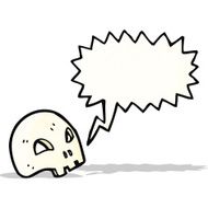 shreiking graffiti style skull N2