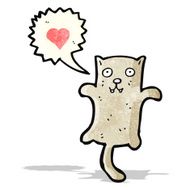 funny cartoon cat with speech bubble N15