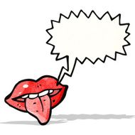 cartoon mouth with speech bubble N7