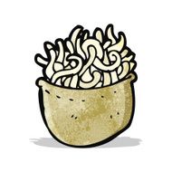 Cartoon Bowl Of Spaghetti