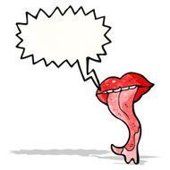 cartoon mouth with long tongue N2