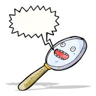 Cartoon Magnifying Glass N23