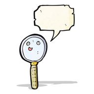 Cartoon Magnifying Glass N24