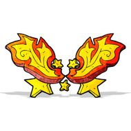cartoon flame design element