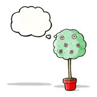 tree with thought bubble cartoon N2