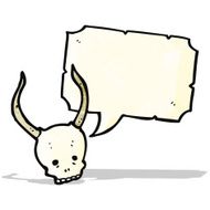 cartoon spooky halloween skull N2