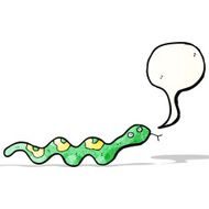 cartoon slithering snake N8