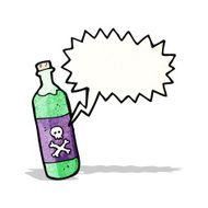 Cartoon Poison Bottle N15