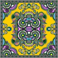 Traditional ornamental floral paisley bandanna N427