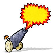 Cartoon Cannon Firing N2