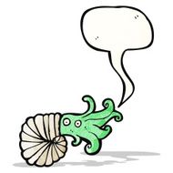 Nautilus Squid Cartoon N3