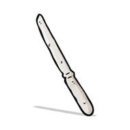 bent kitchen knife cartoon