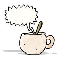hot mug of soup cartoon