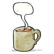 hot mug of coffee cartoon