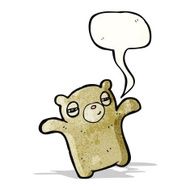 tired little bear cartoon N2