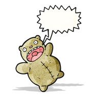 crazy teddy bear cartoon