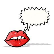 cartoon sexy lips