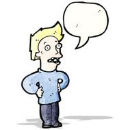 cartoon boy with speech bubble N11