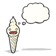 ice cream cone character cartoon