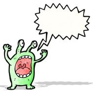 cartoon shouting alien N3