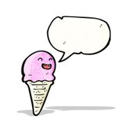 ice cream cone cartoon character N12