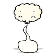 cartoon cloud with speech bubble N27