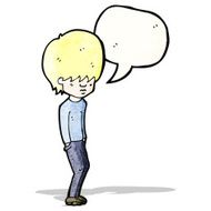 cartoon blond teenager